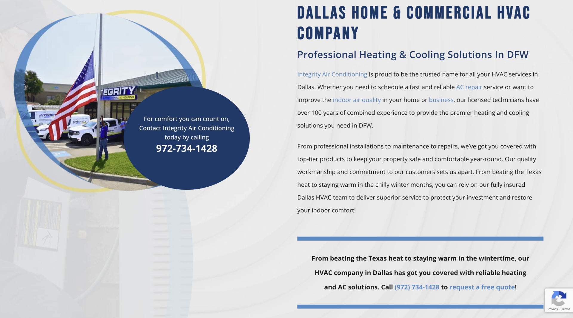 TBRA Brand Winner - Integrity  Airconditioning and Heating  information 2