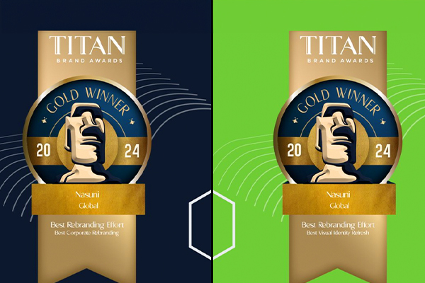 Nasuni has been named a  TITAN Brand Awrds gold winner in 2 categories