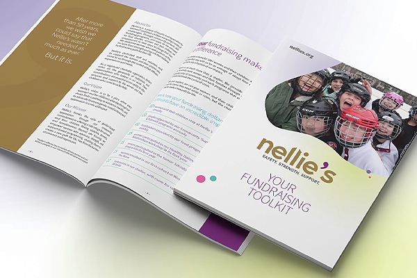 Rachel Ott of Varga Girl Design, won a Silver TITAN Brand Awards for Best Non-Profit Rebrand for their work on the Nellie's rebrand
